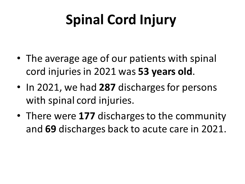 Spinal Cord Injury Outcome Data 2 